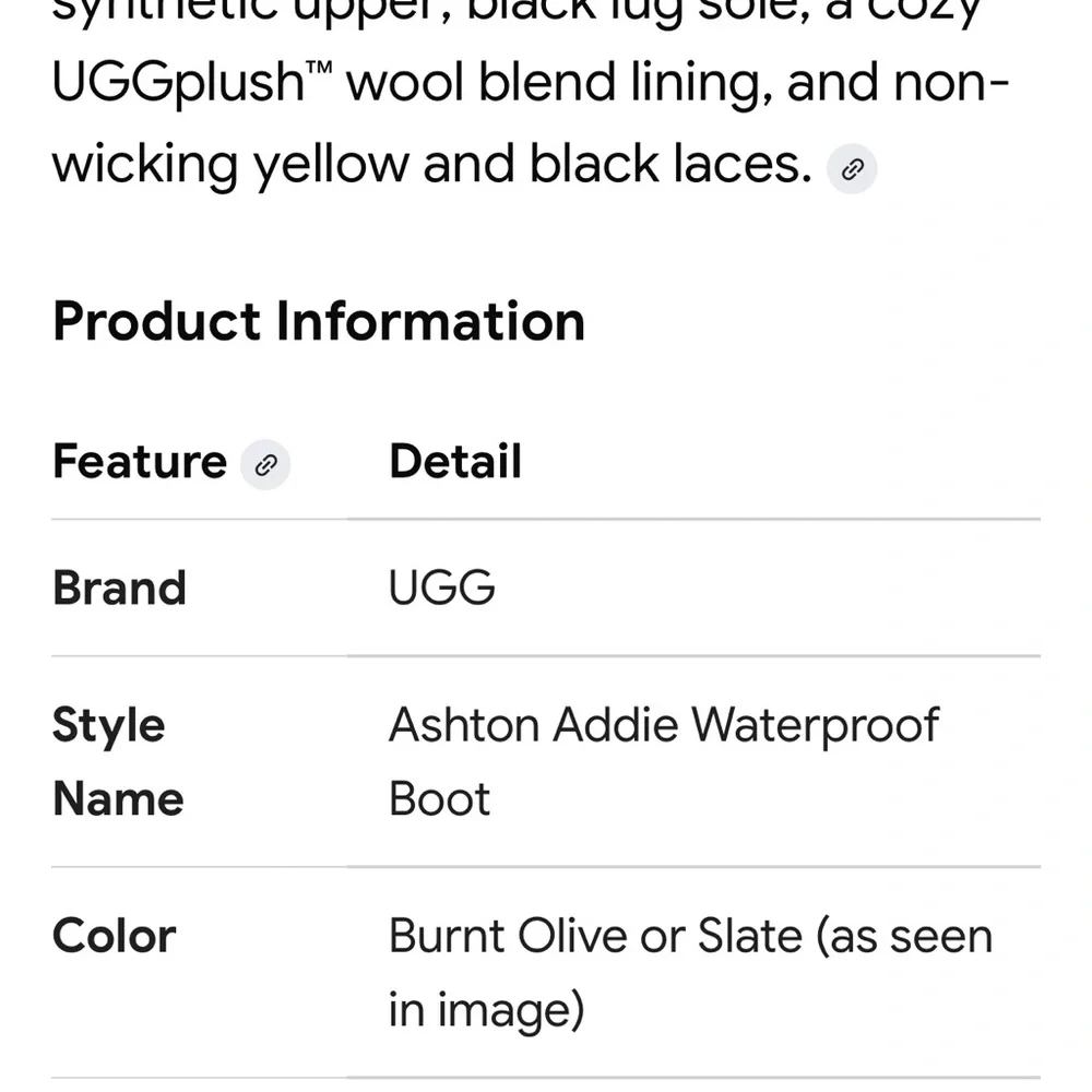 UGG Winter Boots in Olive and Black - Picture 6 of 7